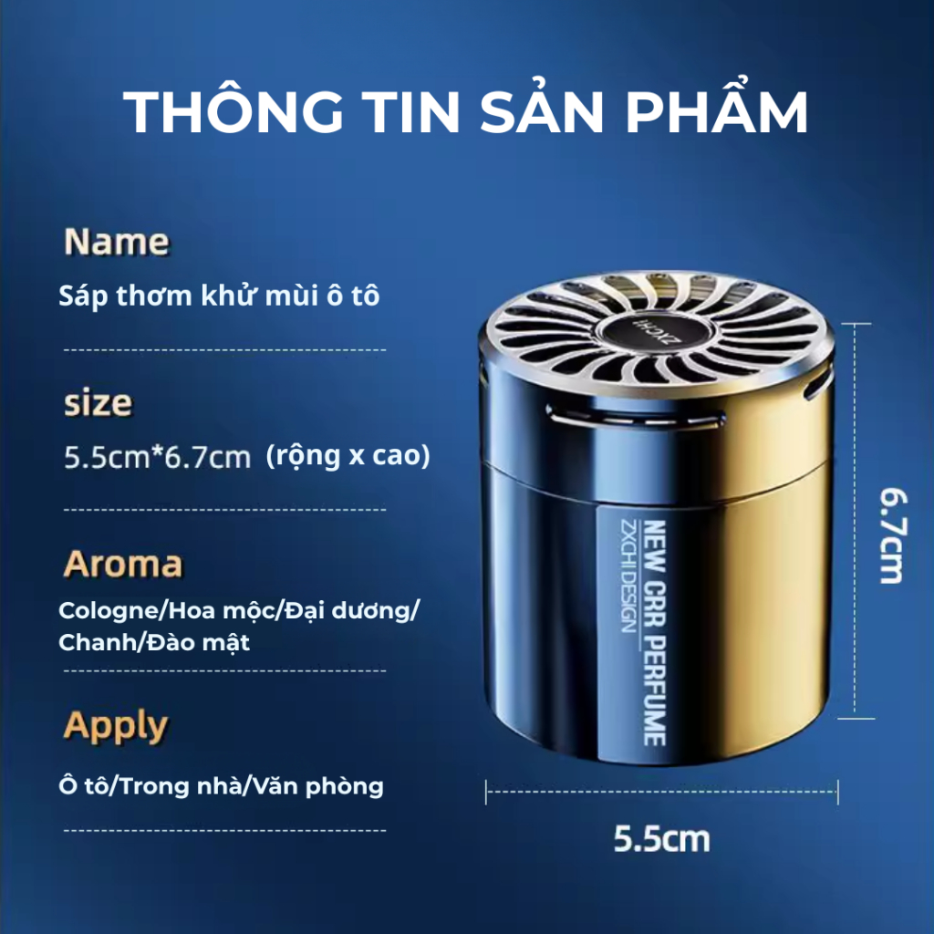 Sáp Thơm Ô Tô Varomas Khử Mùi Hiệu Quả Nhiều Mùi Hương Phiên Bản Mới ST13 ST14 ST16