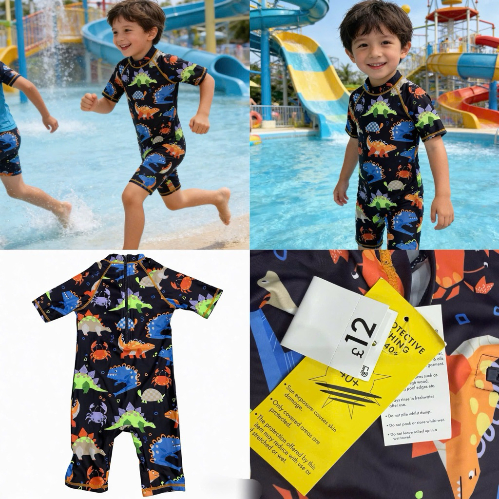 Bộ đồ bơi bé trai BOI10 1–8 tuổi xuất dư xịn nhiều mẫu đẹp UPF 40–50 – đồ bơi trẻ em chống nắng