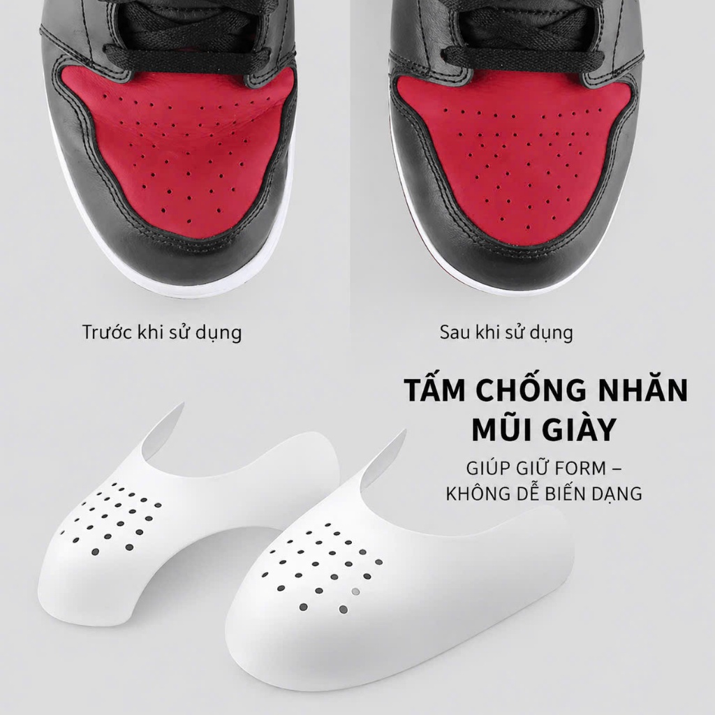 Lót bảo vệ mũi giày shoe shield giữ form độn mũi giày chống nhăn gãy nứt giày da SHOECARE LMG03