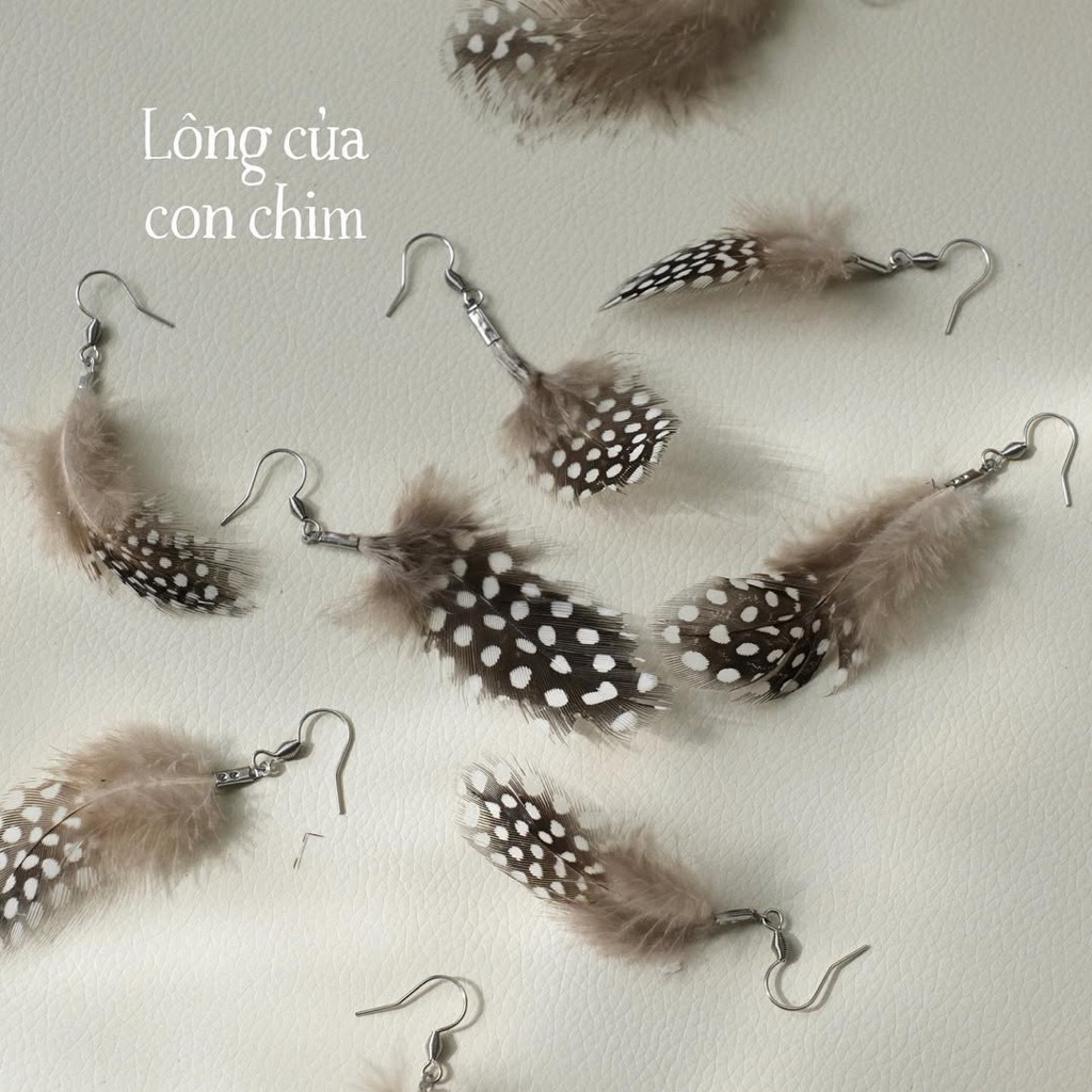 Bông tai lông chim