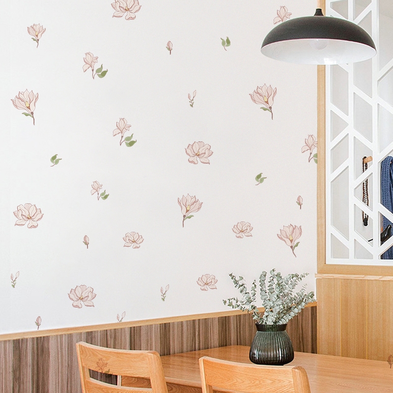 Sticker Decal Dán Tường Mẫu Hoa Nhí 12 Có Keo Sẵn - Trang Trí Cửa Kính - Decor Quán Cafe - Phòng Ngủ