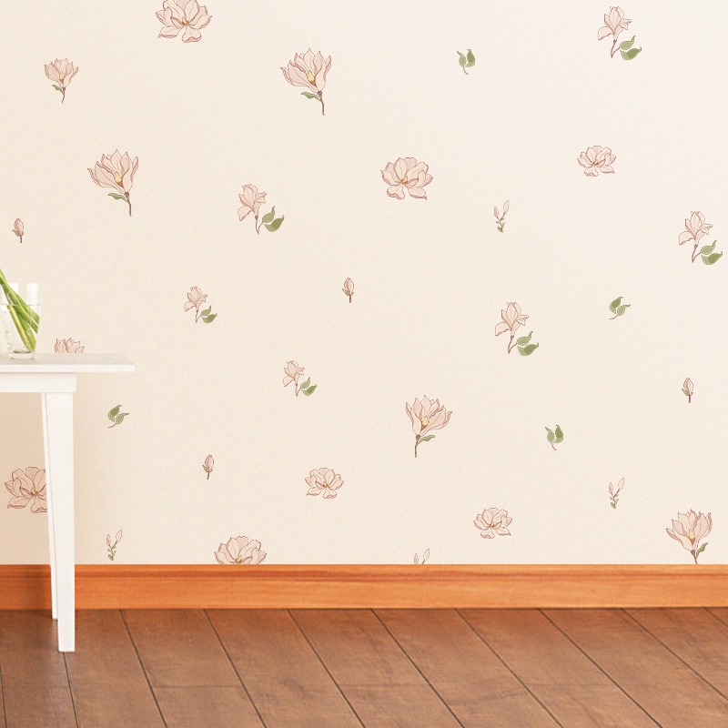 Sticker Decal Dán Tường Mẫu Hoa Nhí 12 Có Keo Sẵn - Trang Trí Cửa Kính - Decor Quán Cafe - Phòng Ngủ