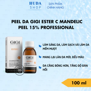 Peel Sáng Da, Mịn Da, Căng Bóng Tức Thì Gigi Ester C Mandelic peel 15% Professional 100ml