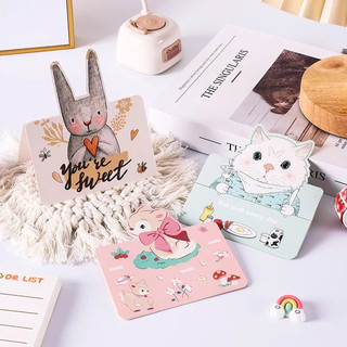 Thiệp hoa, thú cưng ngẫu nhiên – Thiệp tặng kèm quà, ghi lời chúc sinh nhật, 8/3, 20/10