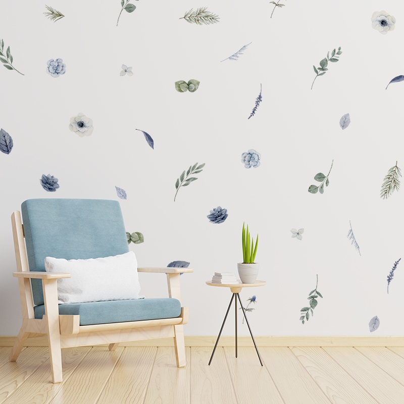 Sticker Decal Dán Tường Mẫu Hoa Nhí 14 Có Keo Sẵn - Trang Trí Cửa Kính - Decor Quán Cafe - Phòng Ngủ