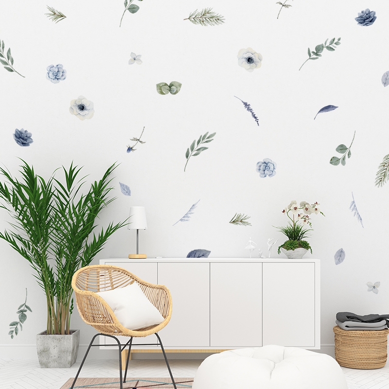 Sticker Decal Dán Tường Mẫu Hoa Nhí 14 Có Keo Sẵn - Trang Trí Cửa Kính - Decor Quán Cafe - Phòng Ngủ