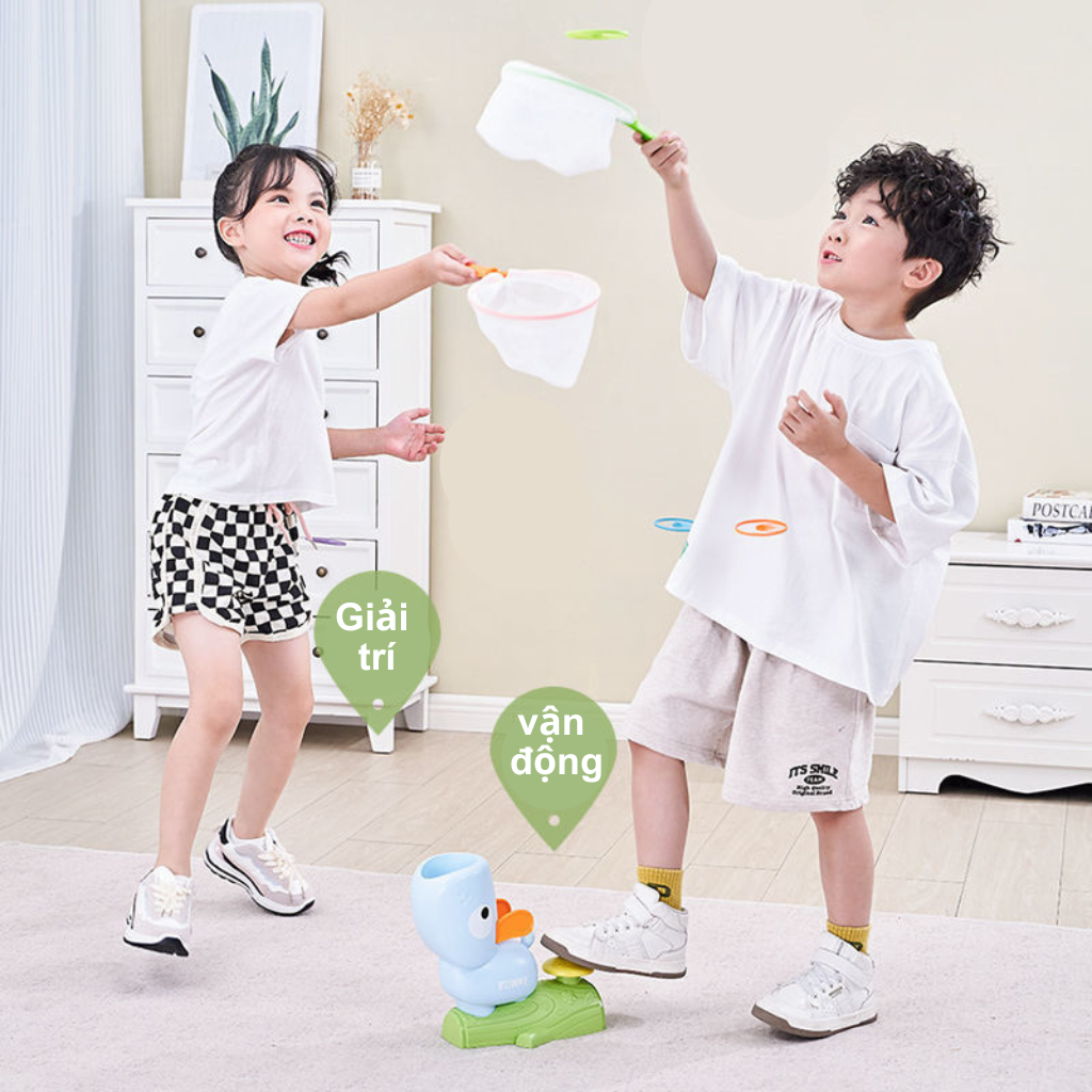 Đồ Chơi Vận Động Dĩa Bay Tung Hứng Dĩa Bay Vịt Vàng Vịt Xanh Đồ Chơi Ngoài Trời - Đồ Chơi Cho Bé PUKAPI
