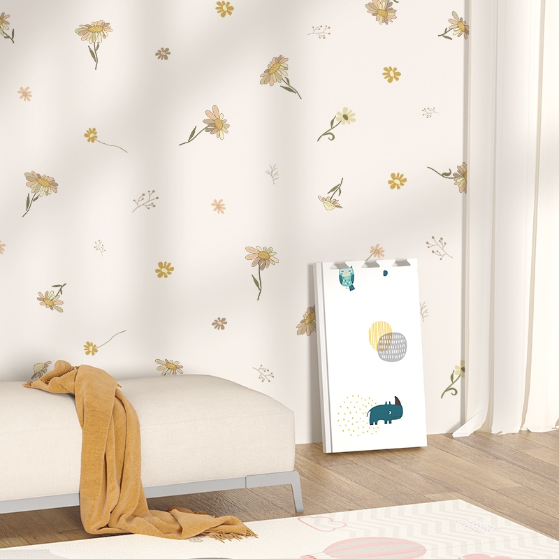 Sticker Decal Dán Tường Mẫu Hoa Nhí 15 Có Keo Sẵn - Trang Trí Cửa Kính - Decor Quán Cafe - Phòng Ngủ