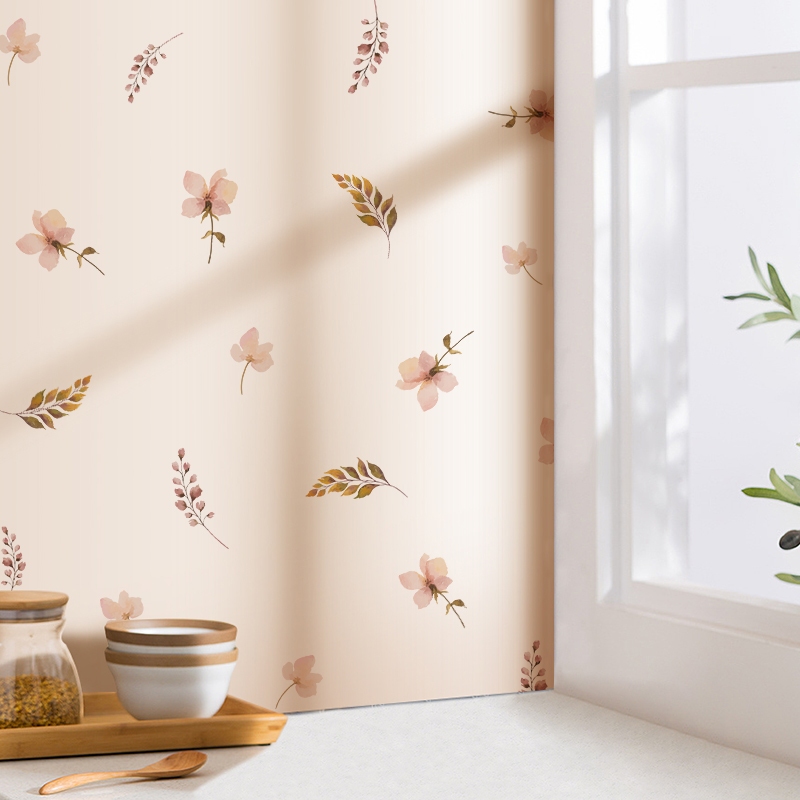Sticker Decal Dán Tường Mẫu Hoa Nhí 17 Có Keo Sẵn - Trang Trí Cửa Kính - Decor Quán Cafe - Phòng Ngủ