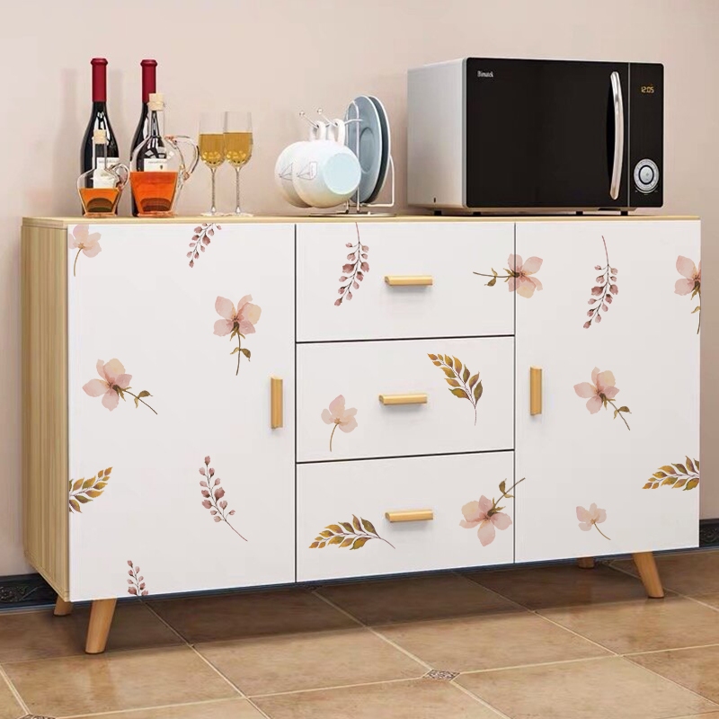 Sticker Decal Dán Tường Mẫu Hoa Nhí 17 Có Keo Sẵn - Trang Trí Cửa Kính - Decor Quán Cafe - Phòng Ngủ