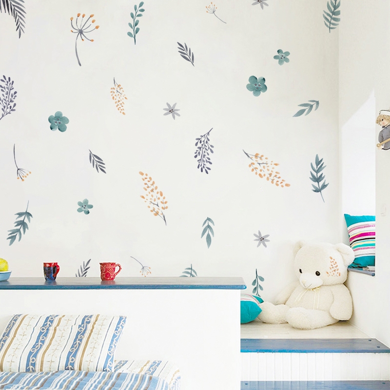 Sticker Decal Dán Tường Mẫu Hoa Nhí 18 Có Keo Sẵn - Trang Trí Cửa Kính - Decor Quán Cafe - Phòng Ngủ
