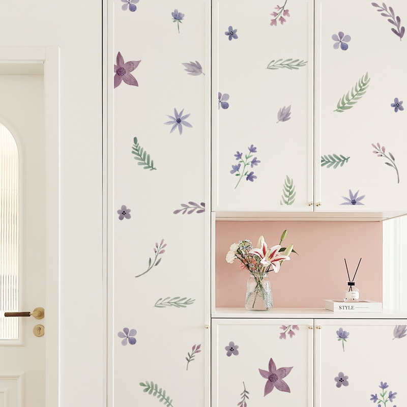 Sticker Decal Dán Tường Mẫu Hoa Nhí 19 Có Keo Sẵn - Trang Trí Cửa Kính - Decor Quán Cafe - Phòng Ngủ
