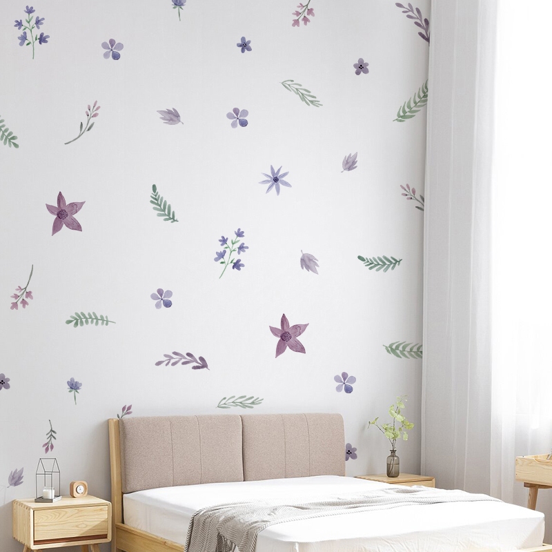 Sticker Decal Dán Tường Mẫu Hoa Nhí 19 Có Keo Sẵn - Trang Trí Cửa Kính - Decor Quán Cafe - Phòng Ngủ