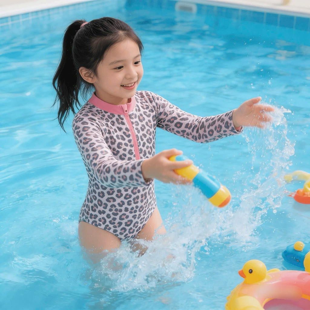 Set đồ bơi bé gái 5-6 tuổi 18-21kg xuất dư xuất khẩu chống nắng UPF40-50+ bộ bơi trẻ em cao cấp