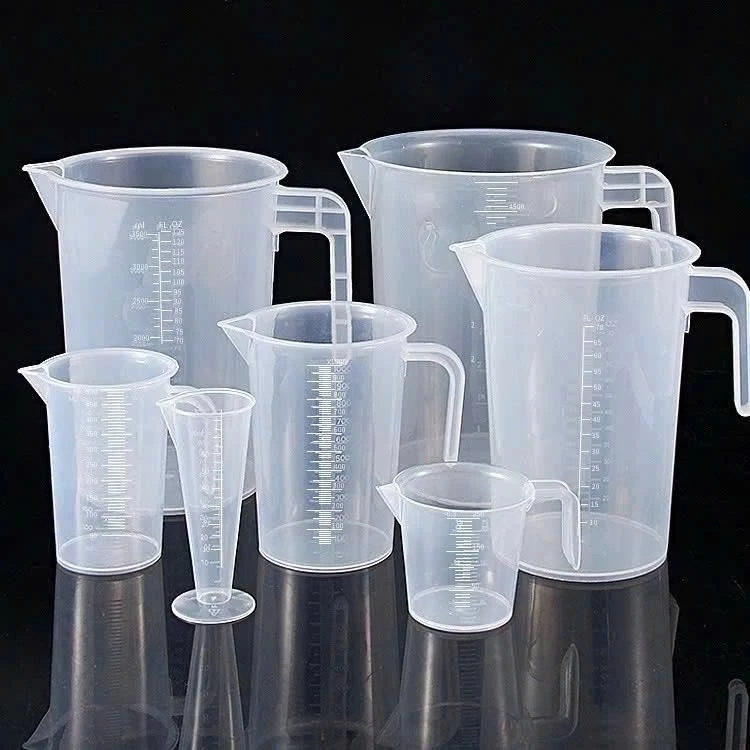 Ca Đong Nhựa Chia Vạch Đủ Size 50ml Đến 3000ml Không Nắp, Có Nắp Cốc Định Lượng Nhựa PP Dụng Cụ Nhà Bếp