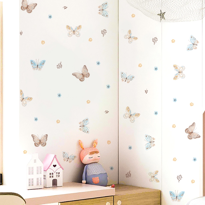 Sticker Decal Dán Tường Mẫu Bướm 1 Có Keo Sẵn - Trang Trí Cửa Kính - Decor Quán Cafe - Phòng Ngủ
