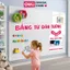 Bảng Từ Trắng Dán Tường Deli - Hút Nam Châm Viết Bút Lông Bảng Dày Dặn Nhiều Kích Thước