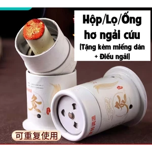 Hộp/Lọ/Ống hơ ngải cứu kèm miếng dán cố định