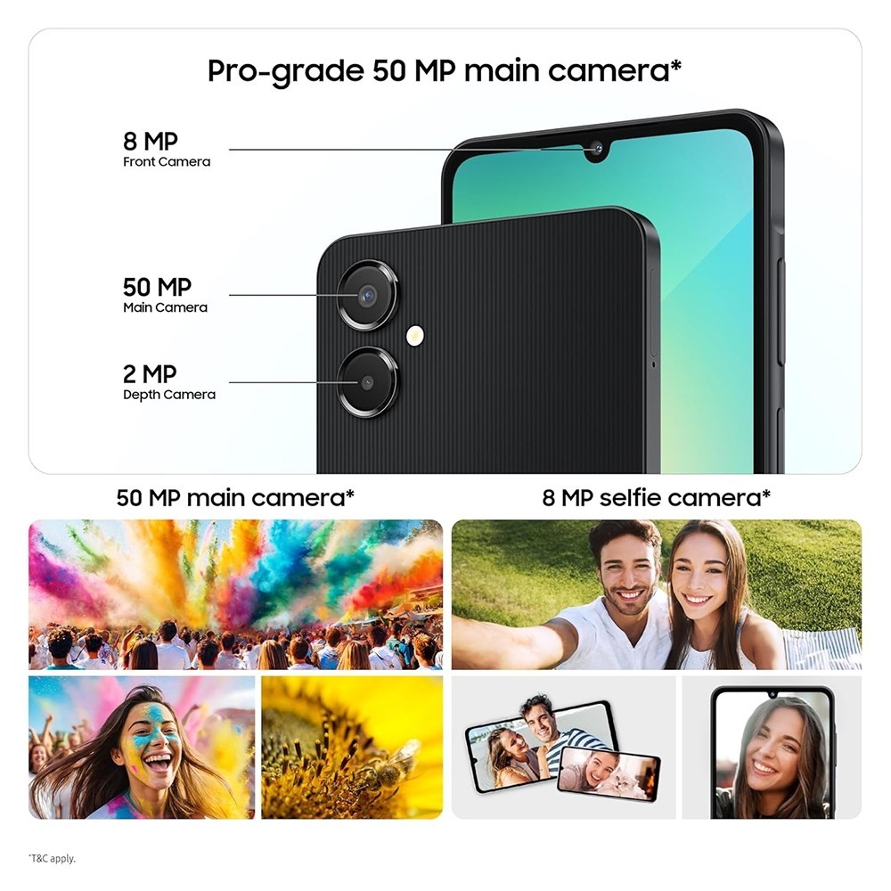 Samsung A06 5G Chính Hãng 6GB+128GB | Chip Dimensity 6300 | Camera 50MP | Màn 6.7" HD+ 90Hz