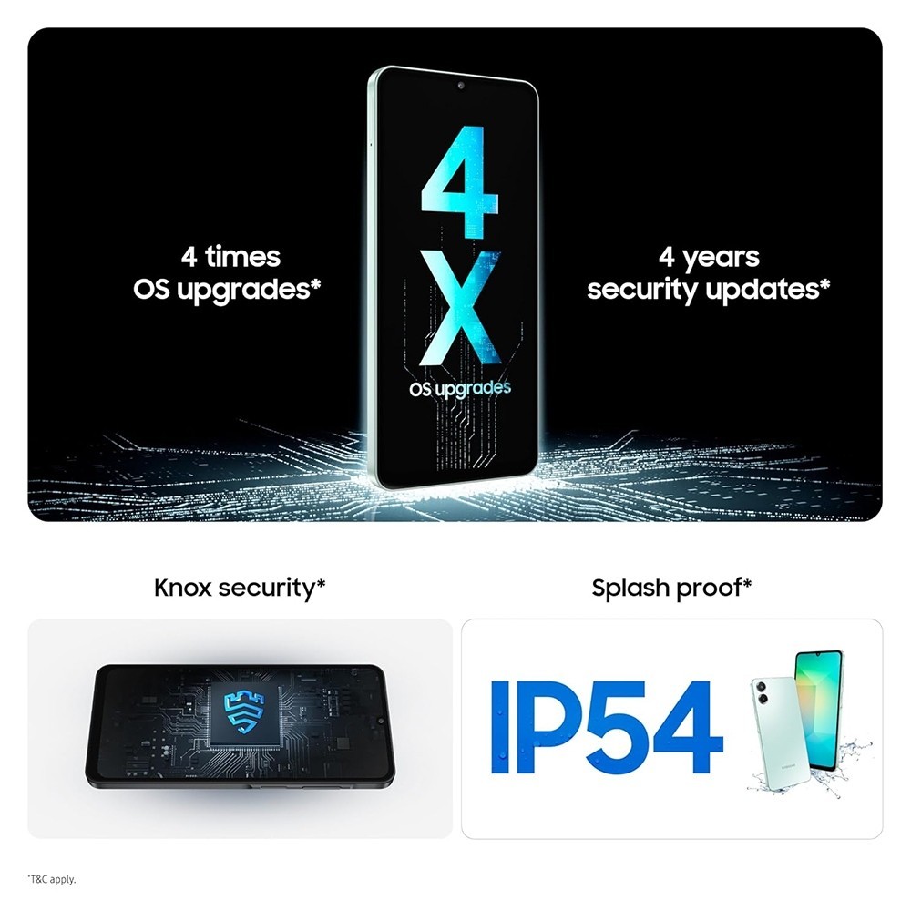 Samsung A06 5G Chính Hãng 6GB+128GB | Chip Dimensity 6300 | Camera 50MP | Màn 6.7" HD+ 90Hz