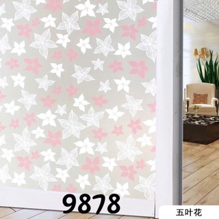 Decal Giấy Dán Kính hình Hoa, Bông T068 dán cửa sổ, cửa kính, cửa ra vào Khổ 90cm