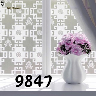 Decal Giấy Dán Kính hình Hoa, Bông T068 dán cửa sổ, cửa kính, cửa ra vào Khổ 90cm
