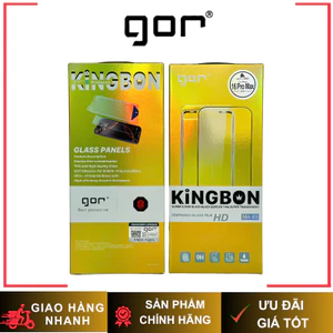 Cường Lực Gor MA83 Trong Suốt Có Viền Đen 100% Không Lẹm Viền Có Khung Chính Hãng cho iP 14| 15| 16| 17 Series