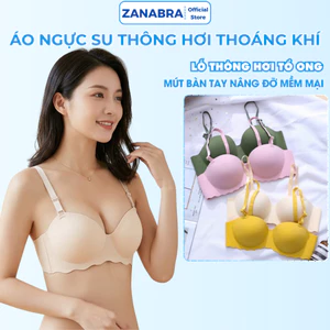 Áo Ngực Nữ Đúc Su Có Lỗ Thông Hơi Thoáng Khí, Áo Lót Không Gọng Mút Dày Nâng Ngực Tạo Khe A489