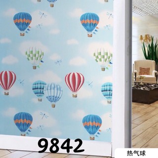 Miếng Dán Kính Hoạt hình T034 Khổ 90x100cm decal giảm sáng trang trí cửa