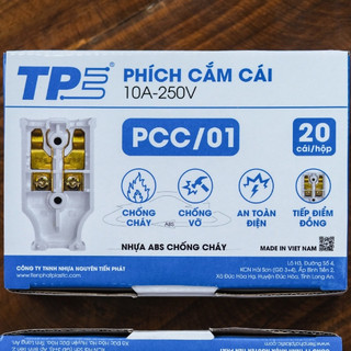 Phích Cắm Tròn, Phích Cắm Cái TPE - Chính Hãng - PCT/PCC - thietbidienelec68