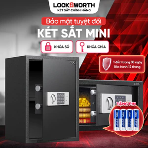 Két Sắt Điện Tử Khóa Mật Mã DELI Két Sắt Mini Chống Trộm Khóa Số Điện Tử, Hợp Kim Thép