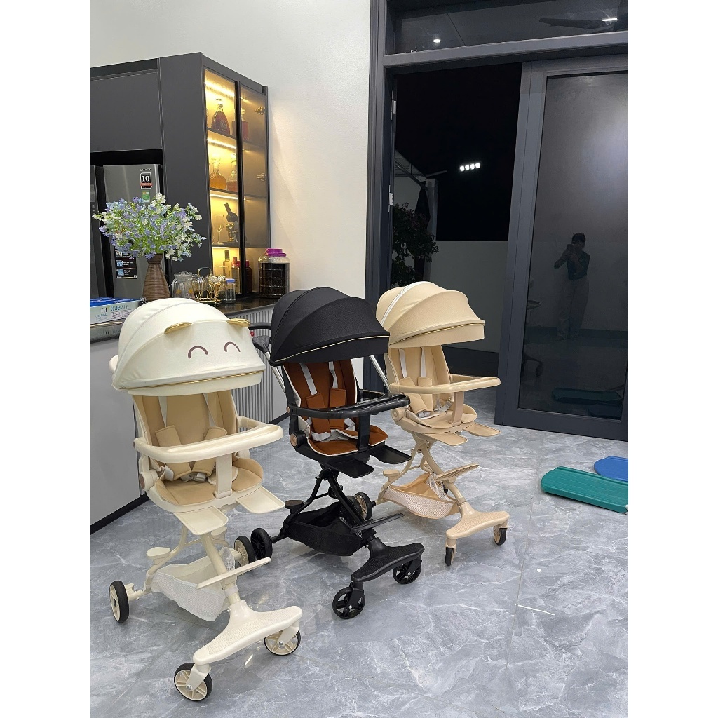 🧸𝑴𝒊𝒆̂̃𝒏 𝑺𝒊́𝒑🧸Xe đẩy nâng cấp M10 -2 chiều 3 tư thế ngả sâu cho bé yêu có bàn ăn dặm cho bé.