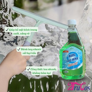 Nước lau kính NS Organic Glass Cleaner 500ml (tẩy sạch mặt phẳng láng bóng, vệ sinh nhà cửa) 2trucos