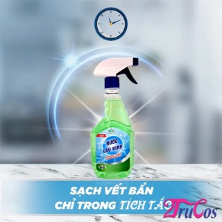 Nước lau kính NS Organic Glass Cleaner 500ml (tẩy sạch mặt phẳng láng bóng, vệ sinh nhà cửa) 2trucos