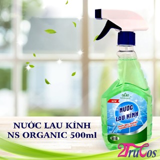 Nước lau kính NS Organic Glass Cleaner 500ml (tẩy sạch mặt phẳng láng bóng, vệ sinh nhà cửa) 2trucos