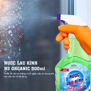 Nước lau kính NS Organic Glass Cleaner 500ml (tẩy sạch mặt phẳng láng bóng, vệ sinh nhà cửa) 2trucos