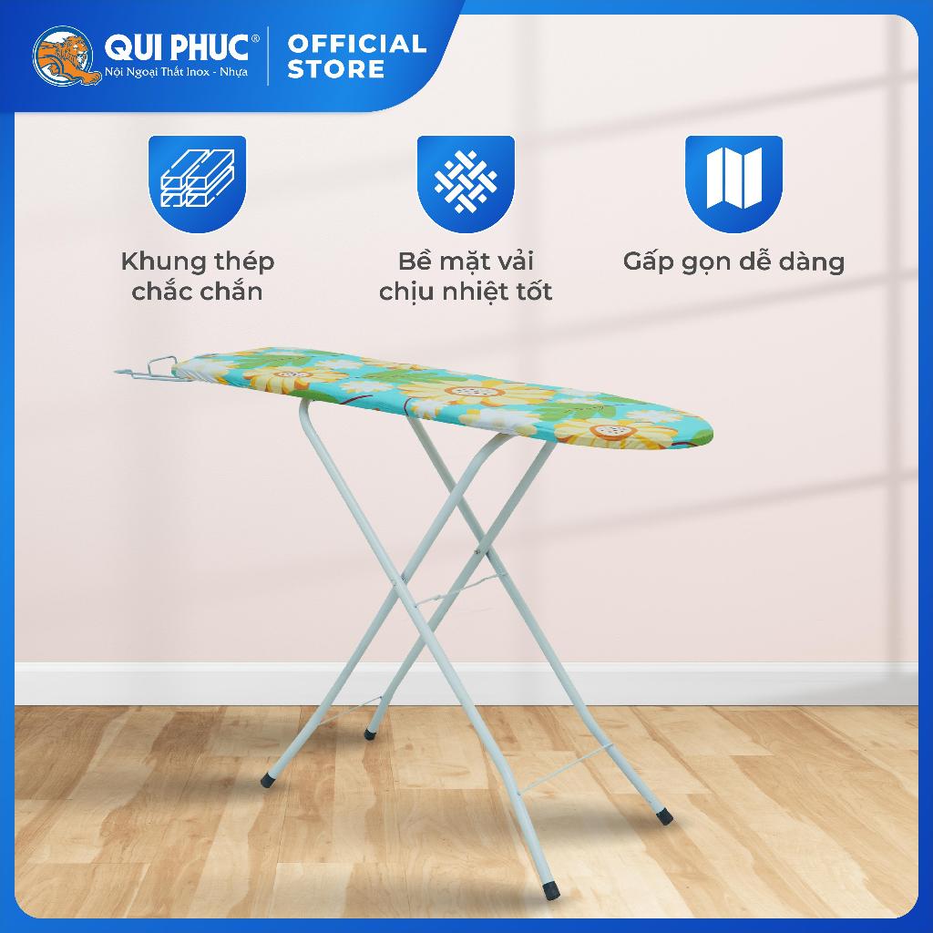Bàn ủi thường QUI PHÚC, khung sắt sơn tĩnh điện cứng cáp, chống gỉ, gấp gọn tiện lợi