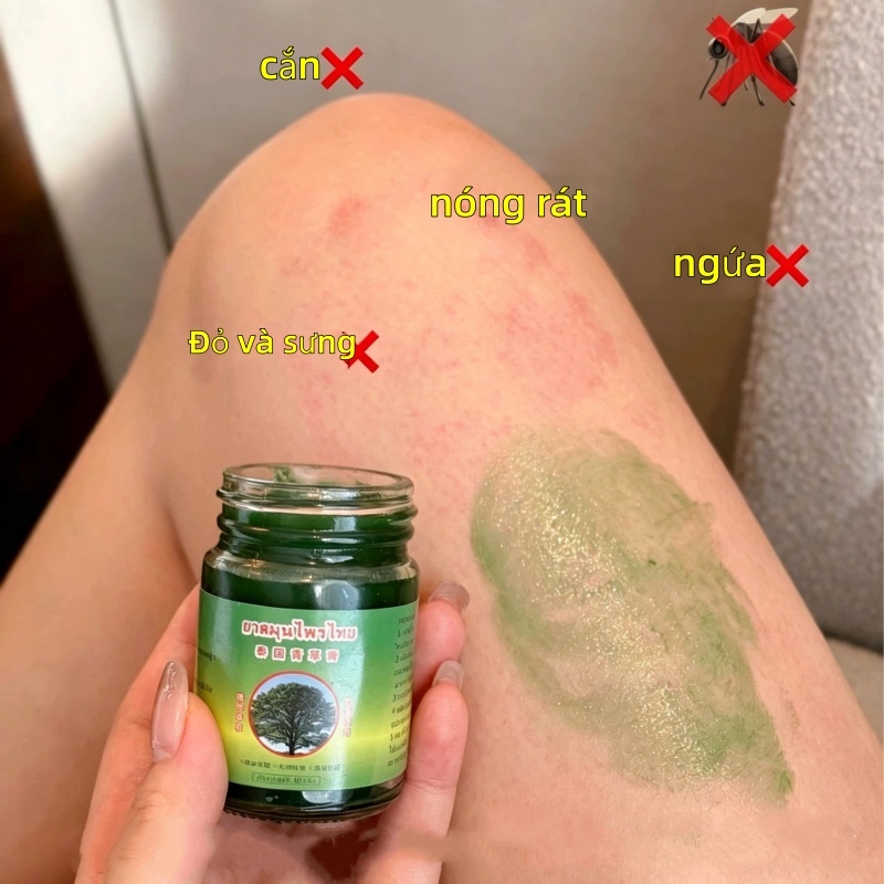 Dầu Cù Là Green Herb Balm Thái Lan Thoa Muỗi Đốt Và Côn Trùng Cắn, Giảm Ngứa, Sưng - Công thức thảo dược