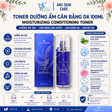 Toner Nước Cân Bằng Moisturizing Conditioning Toner Miga 100ml - Giúp Dưỡng Âm Cân Bằng Da