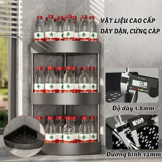 Kệ Đựng Gia Vị Bếp Đa Năng – Kệ Góc Để Chai Lọ, Thiết Kế Gọn Gàng, Tiết Kiệm Diện Tích