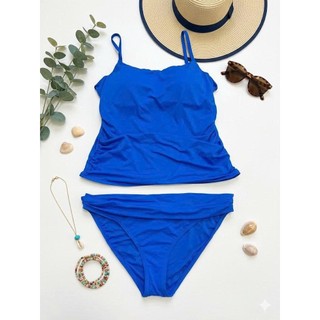 Bikini 2 mảnh, bộ đồ bơi nữ áo tankini kín đáo, che bụng, có gọng sẵn đệm ngực hàng xuất dư xịn