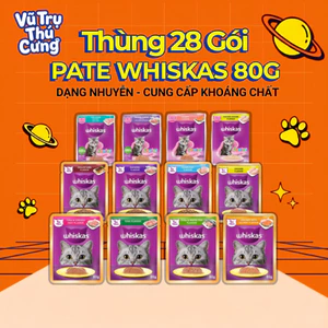 Thùng 28 Gói Pate Cho Mèo Whiskas 80g