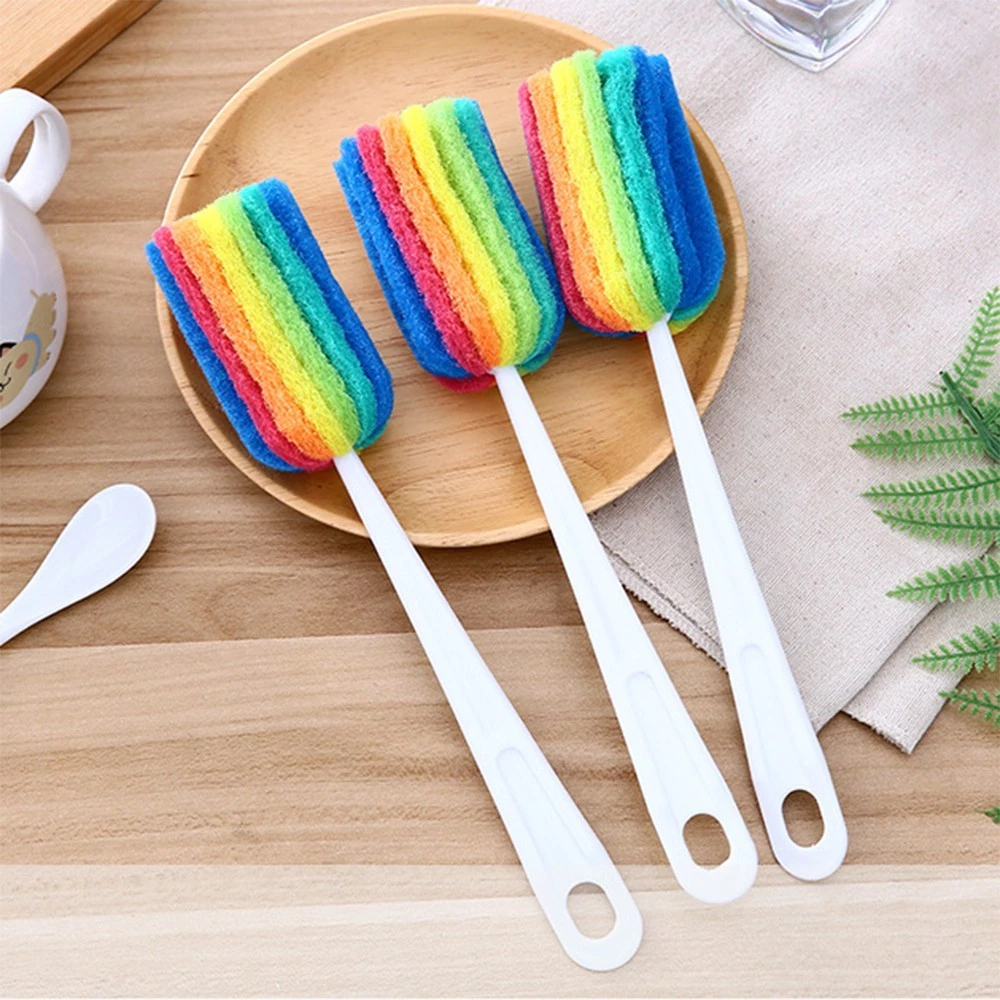 Cây cọ rửa cốc, ly, chén đa năng nhiều màu, dụng cụ cọ rửa tiện lợi dùng cho pha chế, nhà bếp