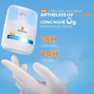 Serum Chống Nắng La Roche-Posay Anthelios UVAIR SPF50+ Mỏng Nhẹ Kiềm Dầu 16H, Cấp Ẩm 24H 50ml