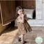 Váy bé gái, yếm thô Hàn phối áo cotton bèo xinh cho bé gái – Set váy cho bé gái 2 món dễ thương A708- Nhà Sam's