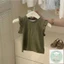 Váy bé gái, yếm thô Hàn phối áo cotton bèo xinh cho bé gái – Set váy cho bé gái 2 món dễ thương A708- Nhà Sam's