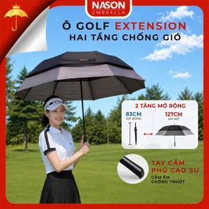 Ô dù Golf 2 tầng mở rộng Nason Umbrella Extension thiết kế độc đáo, 23 inch khi đóng, 27 inch khi mở