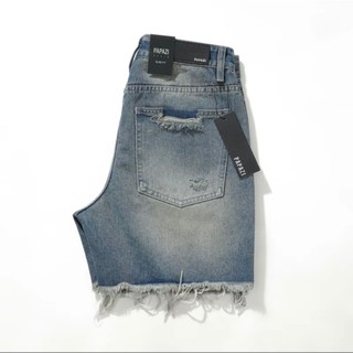 Quần Short Jean Xanh Wash Rách Nam Form Slim Fit Co Giãn – Hàn Quốc, Tôn Dáng, Dễ Phối