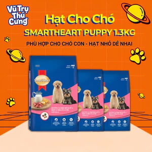 Thức ăn hạt SmartHeart Puppy dành cho Chó con vị Thịt bò và sữa
