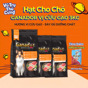3Kg Tặng 400g -Hạt cho chó trưởng thành Ganador Adult Vị Cừu Gạo
